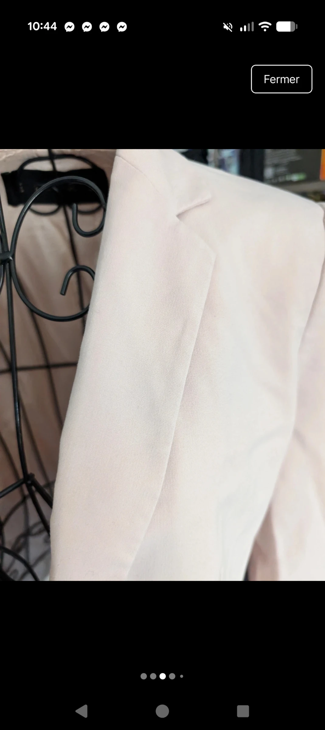Magnifique Blazer / Zara Basic kostuumjas - Poederton / Nude - Maat M – photo 3